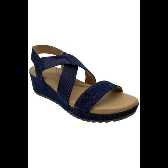 Easy Spirit Women's Lucille Slip-On Slingback Sandals Denim - Medium - Picture 1 of 3